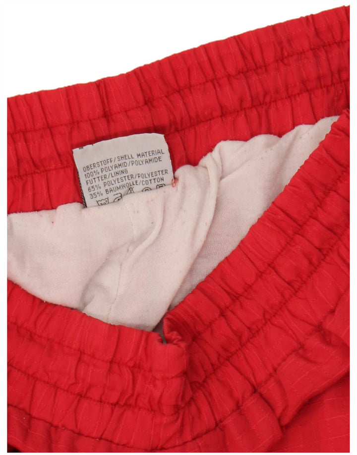 Calça de treino masculina Reusch joggers pequena poliamida colorblock vermelha