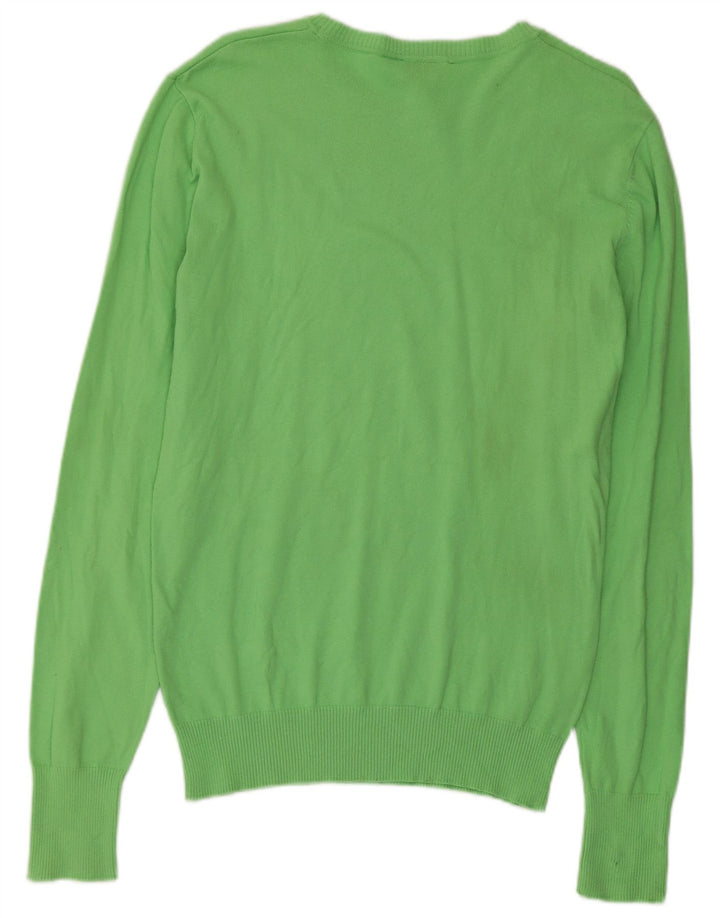 Suéter masculino Diesel com gola canoa verde médio