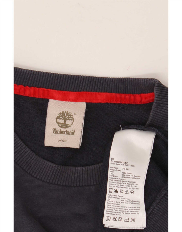 Timberland moletom gráfico masculino jumper médio azul marinho algodão