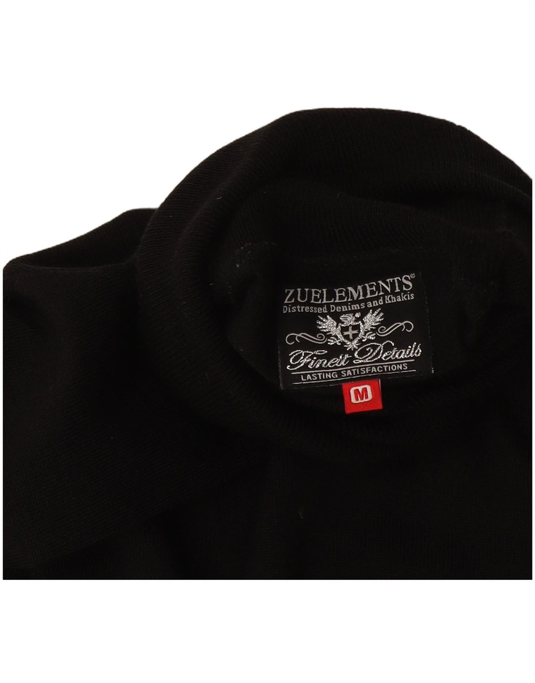 Suéter feminino Zu Elements com gola redonda Reino Unido 12 médio preto