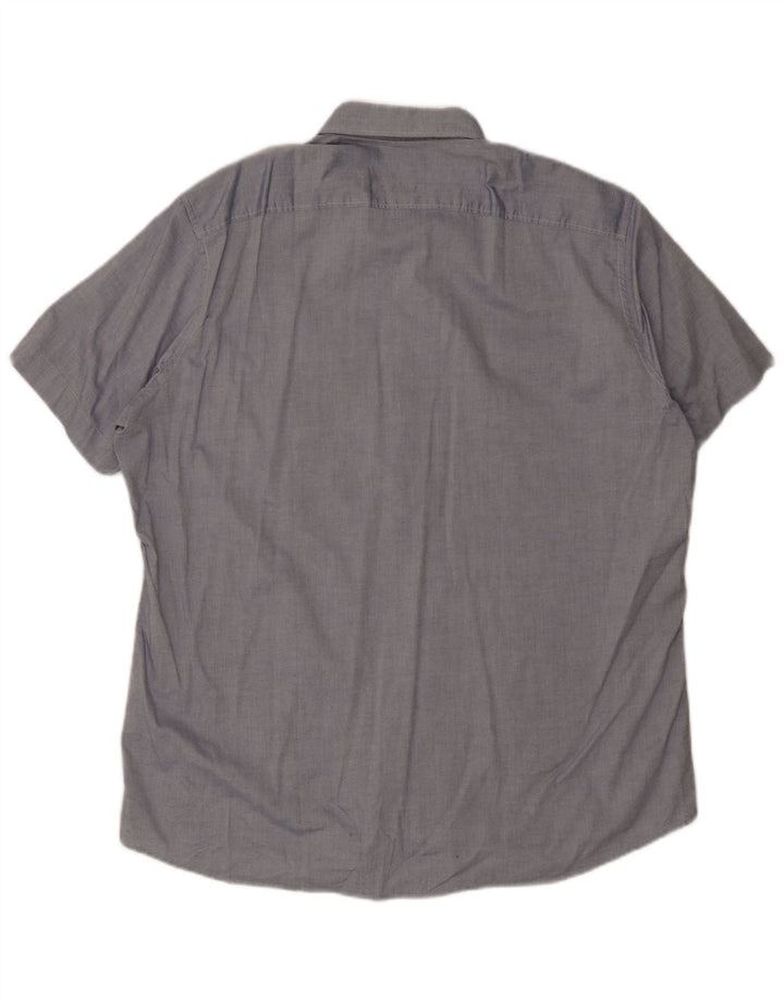 Camisa masculina de manga curta Pierre Cardin XL azul