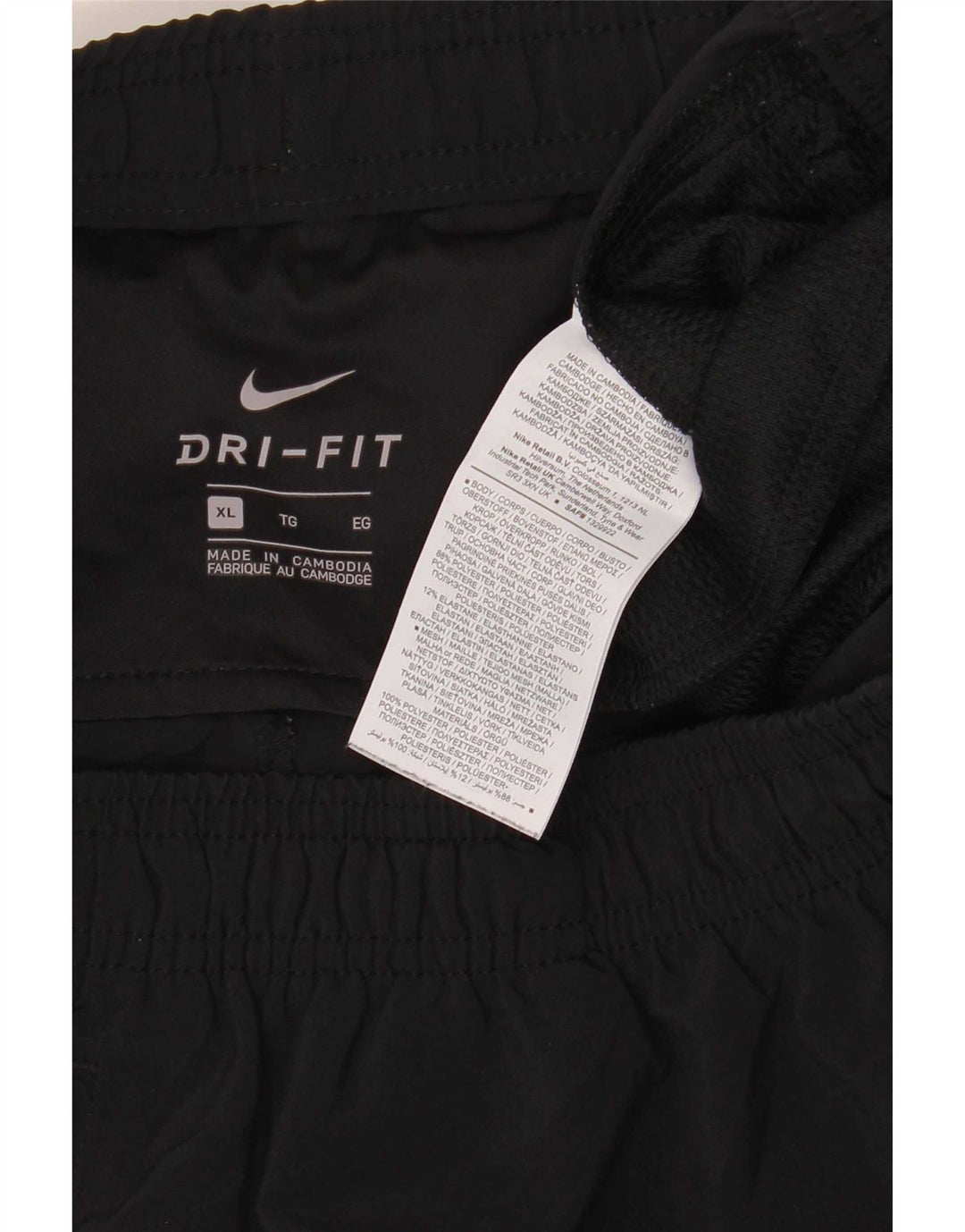 Nike Mens Dri Fit Calças de treino Joggers XL Preto Poliéster