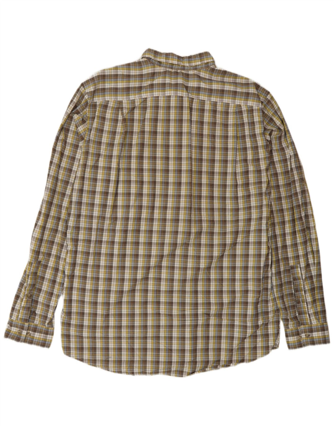 Camisa masculina de flanela alta clássica de ajuste clássico Eddie Bauer grande xadrez multicolorida