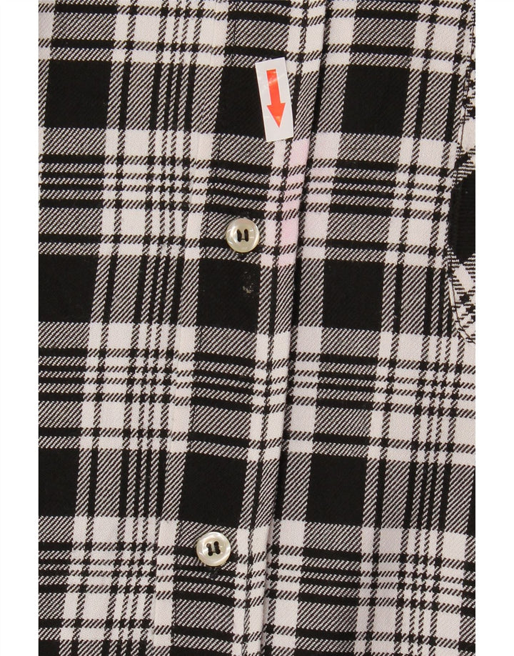 Camisa masculina de flanela TIPO'S XL preta xadrez