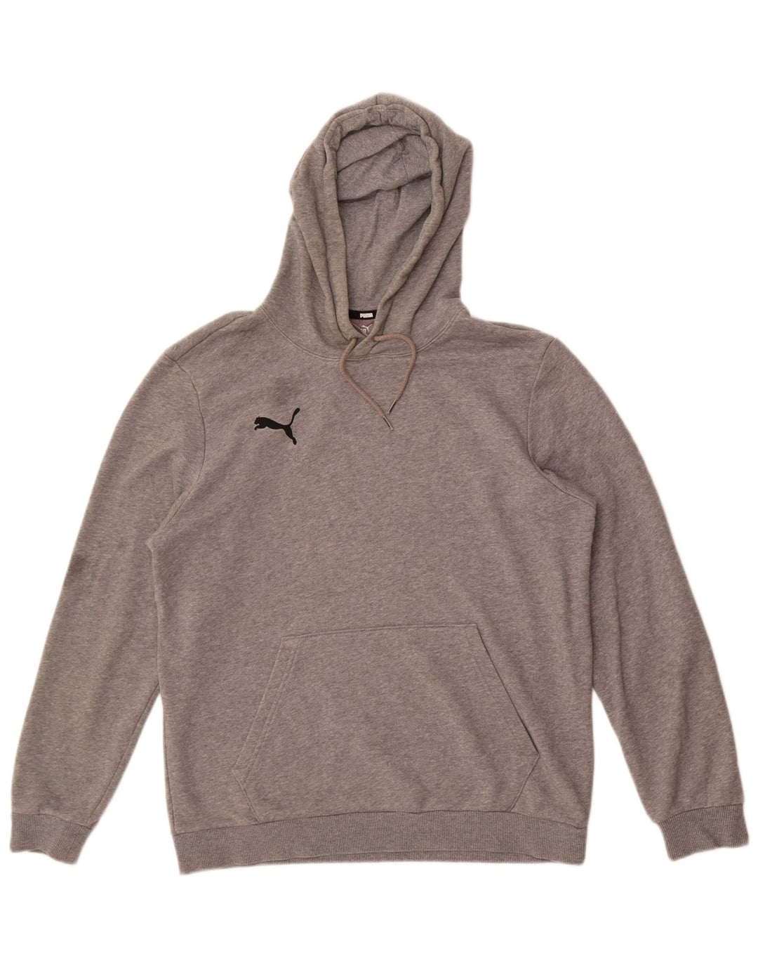 Puma Mens Hoodie Jumper Médio Algodão Cinza