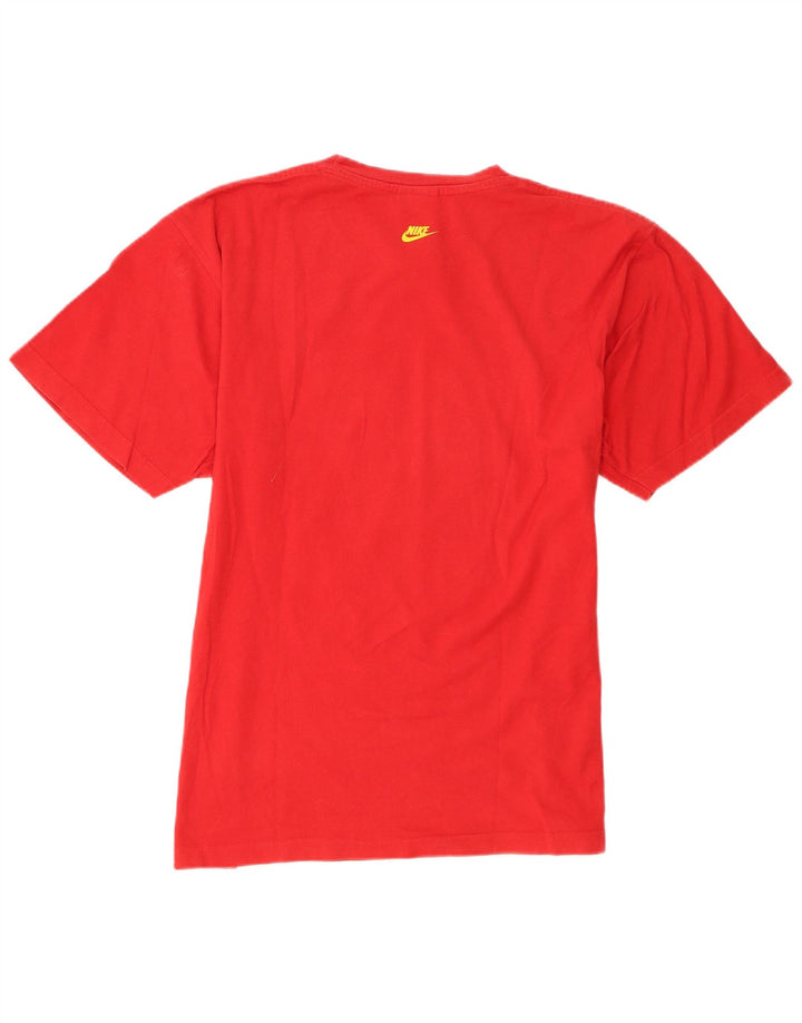 Camiseta masculina Nike Regular Graphic Top grande de algodão vermelho