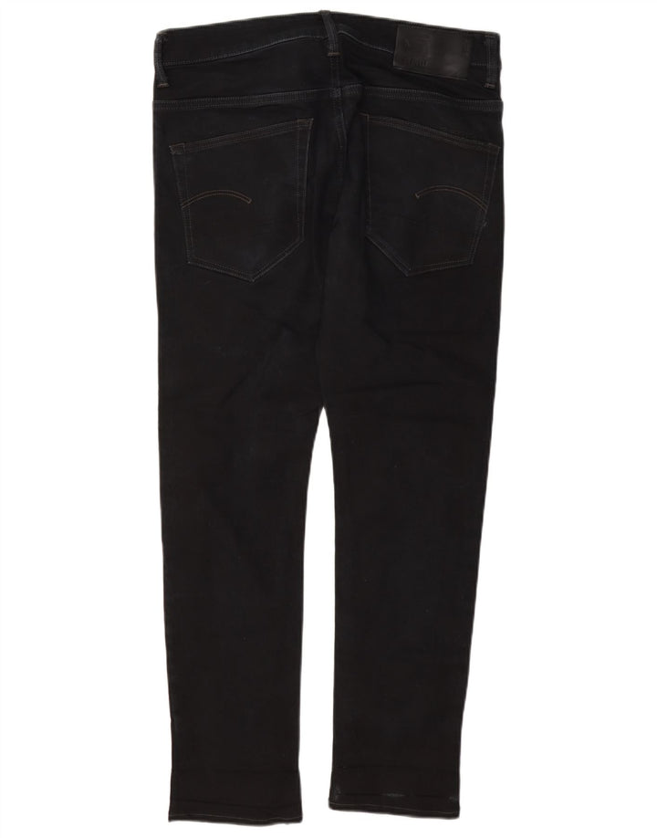 G-Star Masculino 3301 Slim Jeans W32 L30 Azul Marinho Algodão