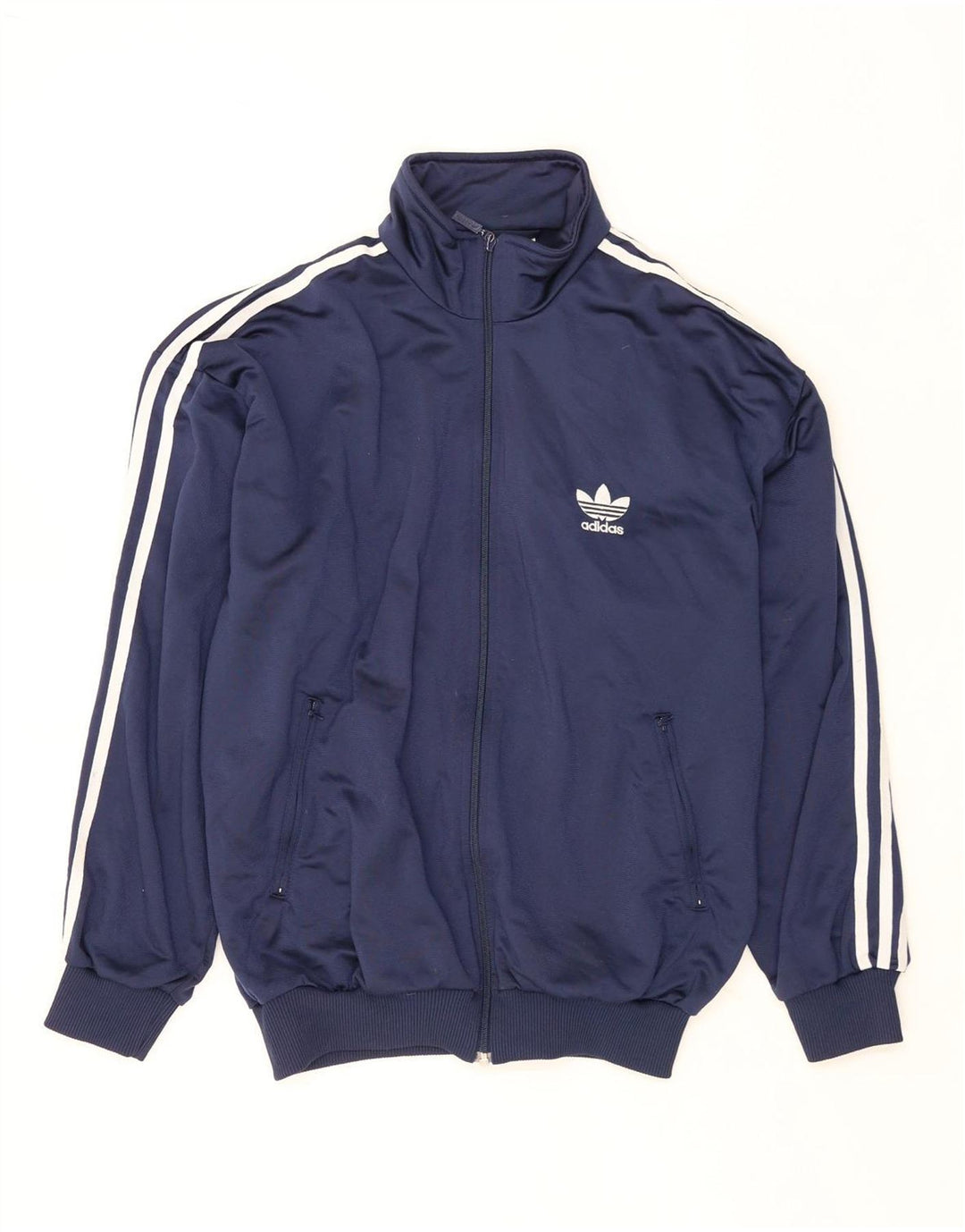 ADIDAS Mens Loose Fit Tracksuit Top Jacket UK 34/36 Pequeno Azul Marinho