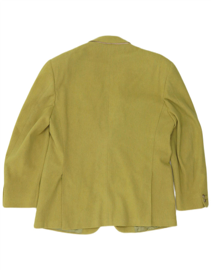 Jaqueta Blazer Masculina Trussardi com 2 Botões IT 52 XL Lã Verde