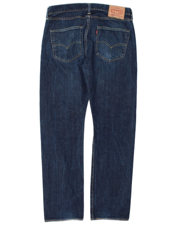 Levi's Masculino 501 Straight Jeans W32 L32 Azul Algodão