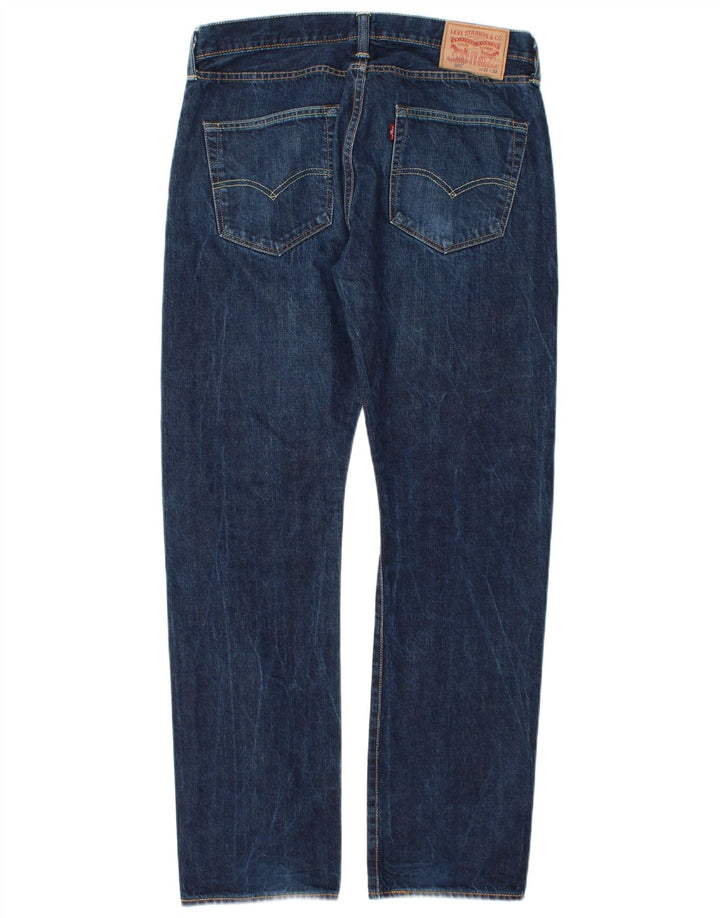 Levi's Masculino 501 Straight Jeans W32 L32 Azul Algodão