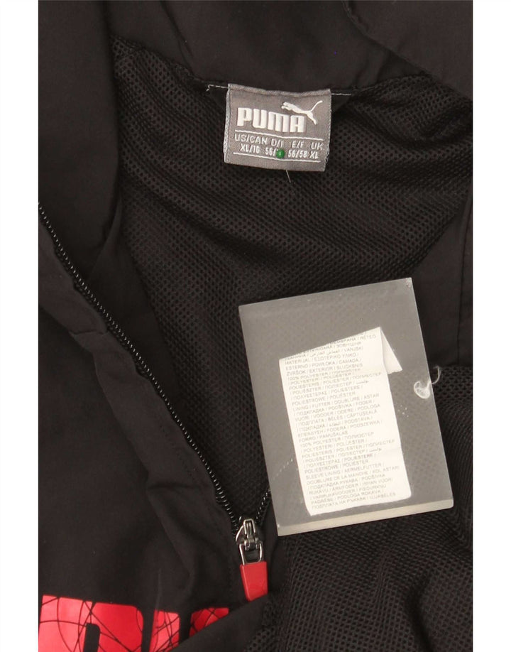 Puma Mens Graphic Tracksuit Top Jaqueta XL Preto Poliéster
