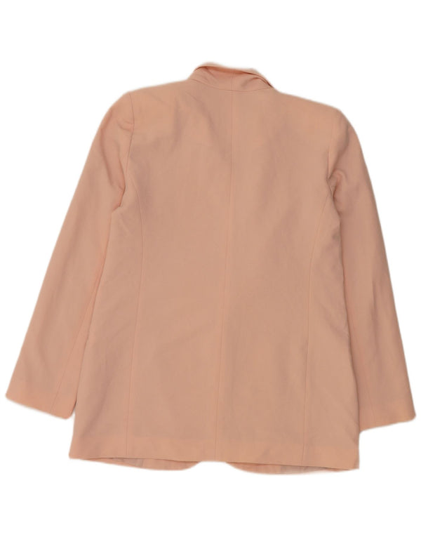 Jaqueta blazer feminina Oasis com 1 botão UK 10 poliéster rosa pequeno