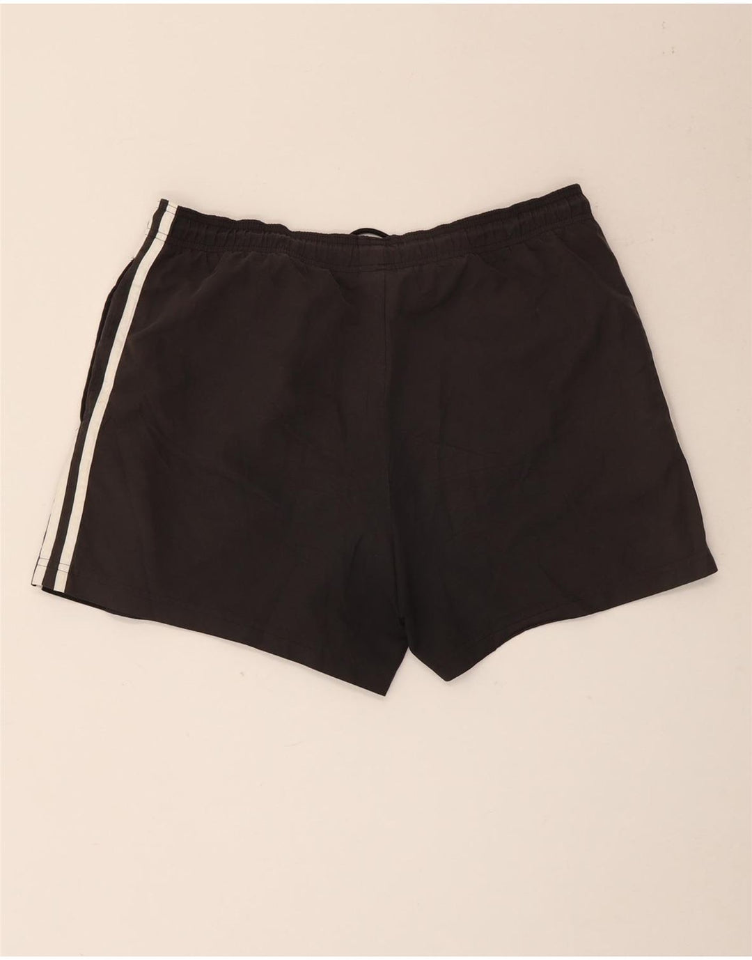 Shorts esportivos masculinos Adidas grande poliéster preto