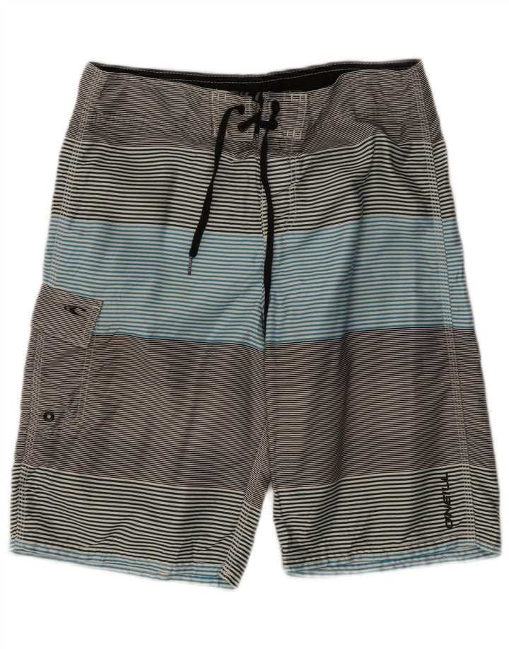Shorts de natação masculino O'Neill pequeno poliéster listrado multicolorido
