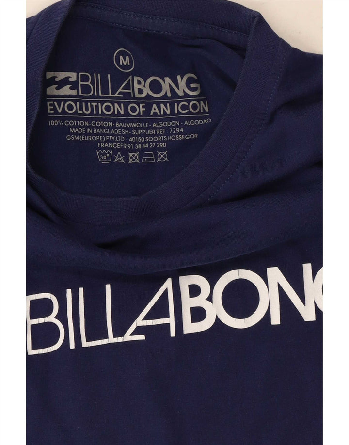Camiseta gráfica masculina Billabong Top médio algodão azul marinho