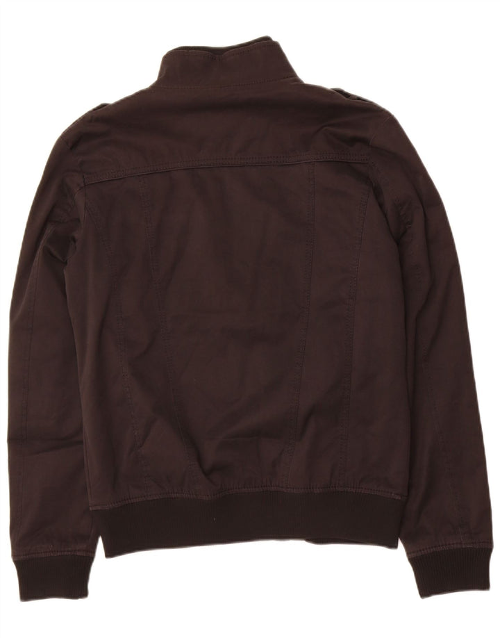 Jaqueta bomber militar masculina Zara Reino Unido 36 pequena preta