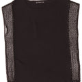 Blusa feminina sem mangas Zara Top UK 12 médio preto
