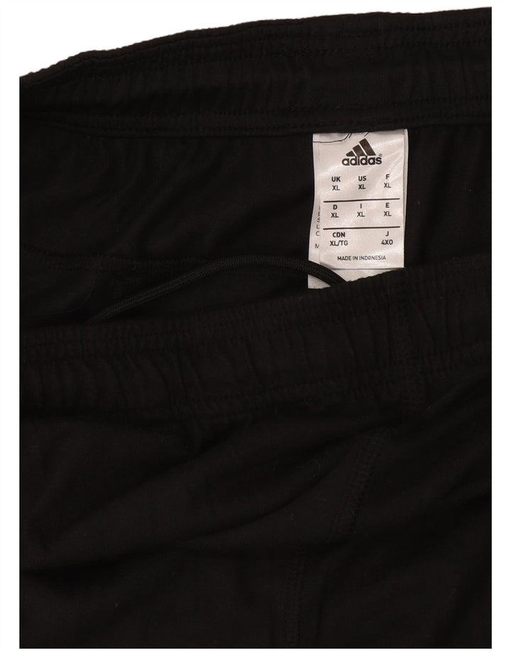 Adidas Mens Climalite Calças de treino Joggers XL Preto Poliéster