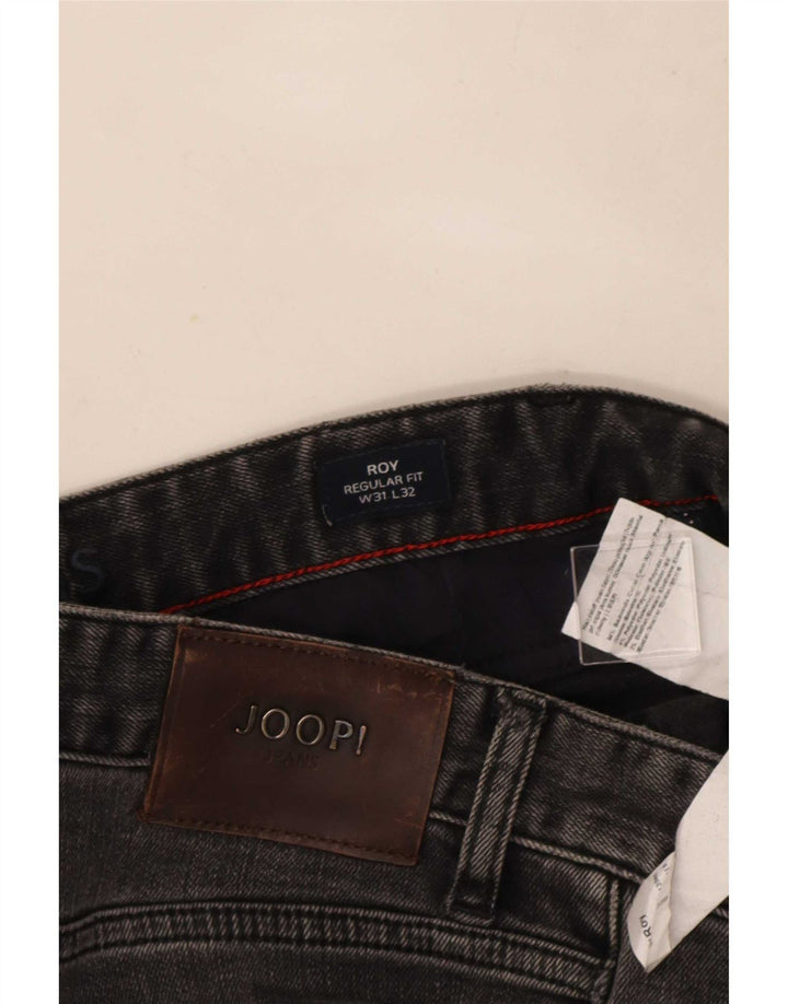Joop Masculino Roy Regular Fit Jeans Reto W31 L32 Algodão Cinza