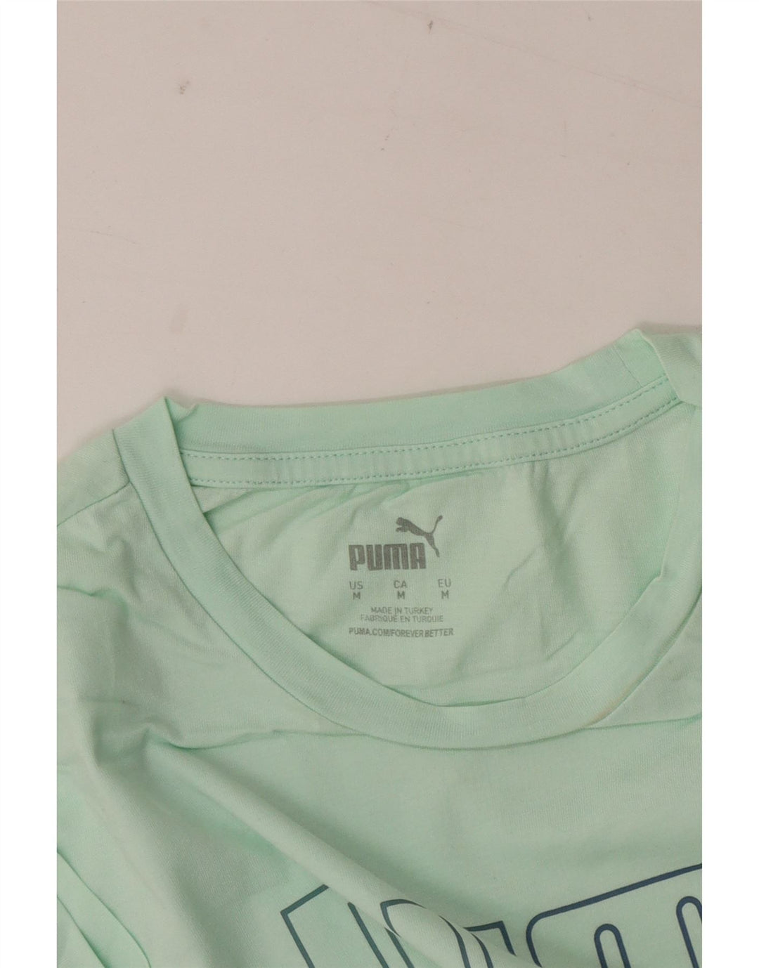 Puma Camiseta Feminina Graphic Top UK 14 Verde Médio