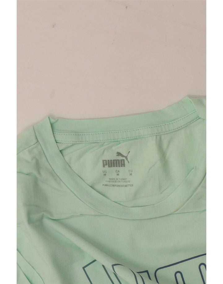 Puma Camiseta Feminina Graphic Top UK 14 Verde Médio