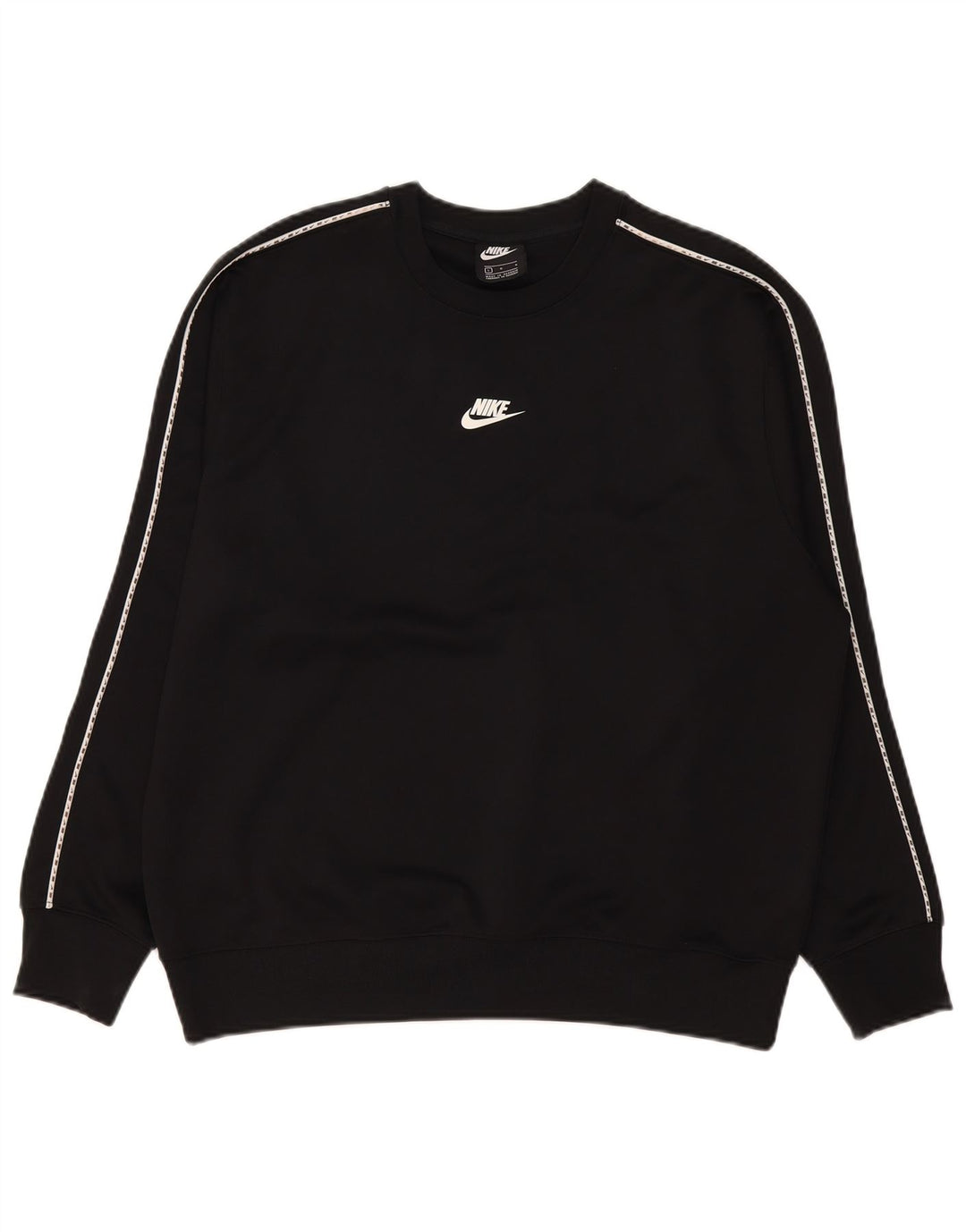 Moletom gráfico masculino Nike Jumper grande poliéster preto
