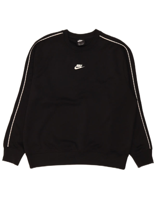 Moletom gráfico masculino Nike Jumper grande poliéster preto
