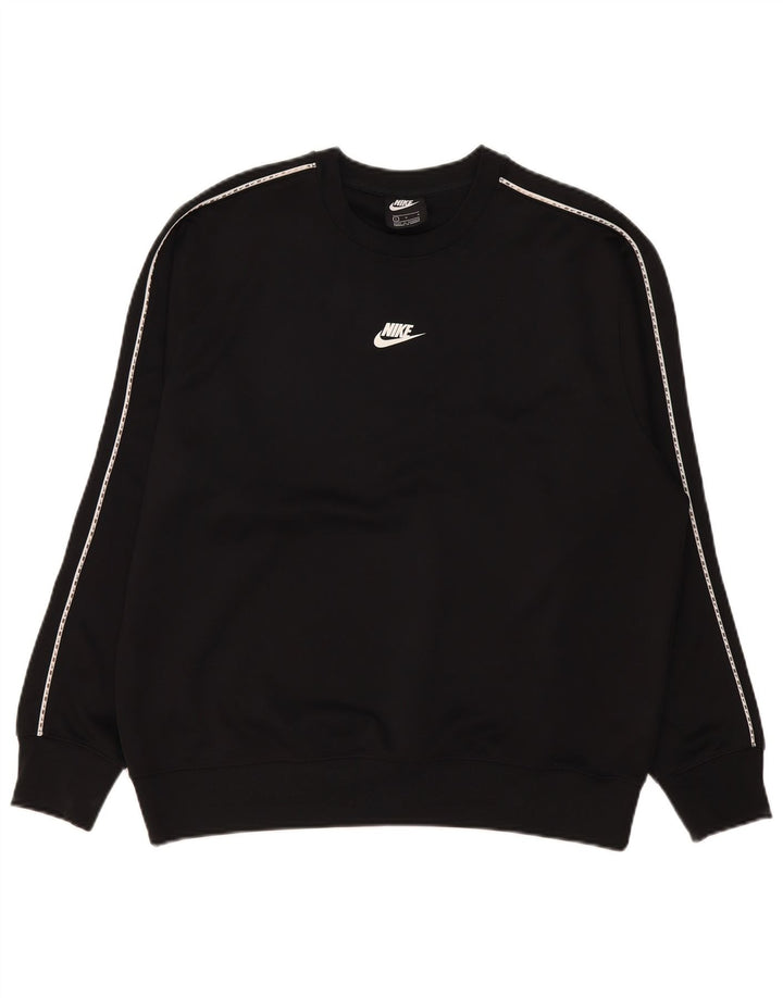 Moletom gráfico masculino Nike Jumper grande poliéster preto