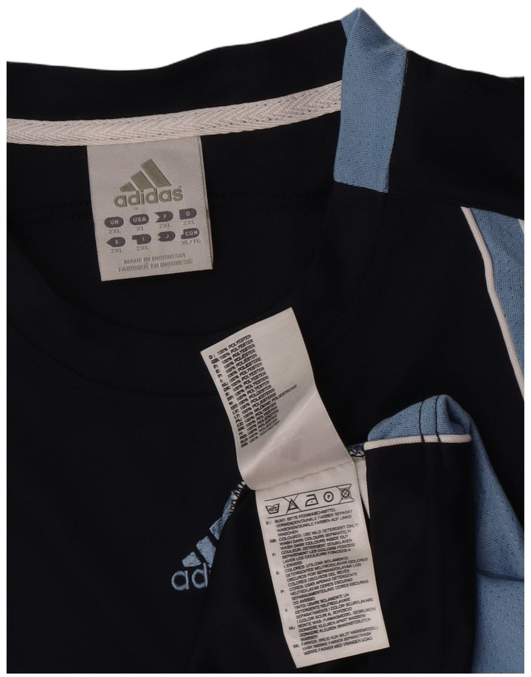 Adidas Mens Climacool Vest Top 2XL Azul Marinho Colourblock Poliéster
