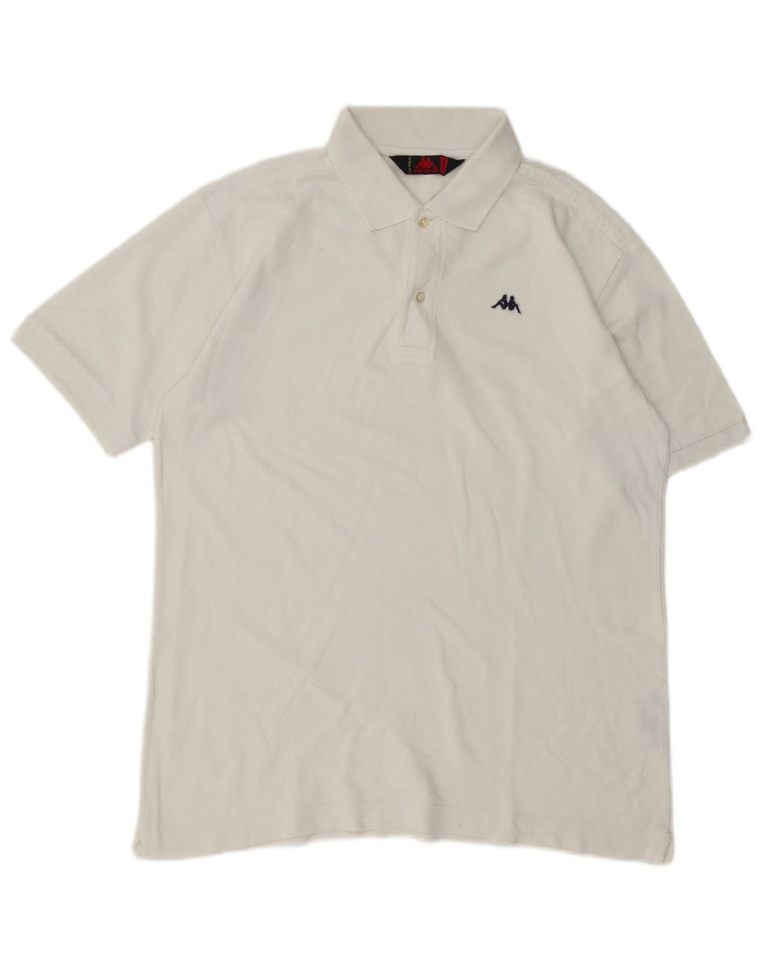 Camisa polo masculina Kappa médio algodão branco