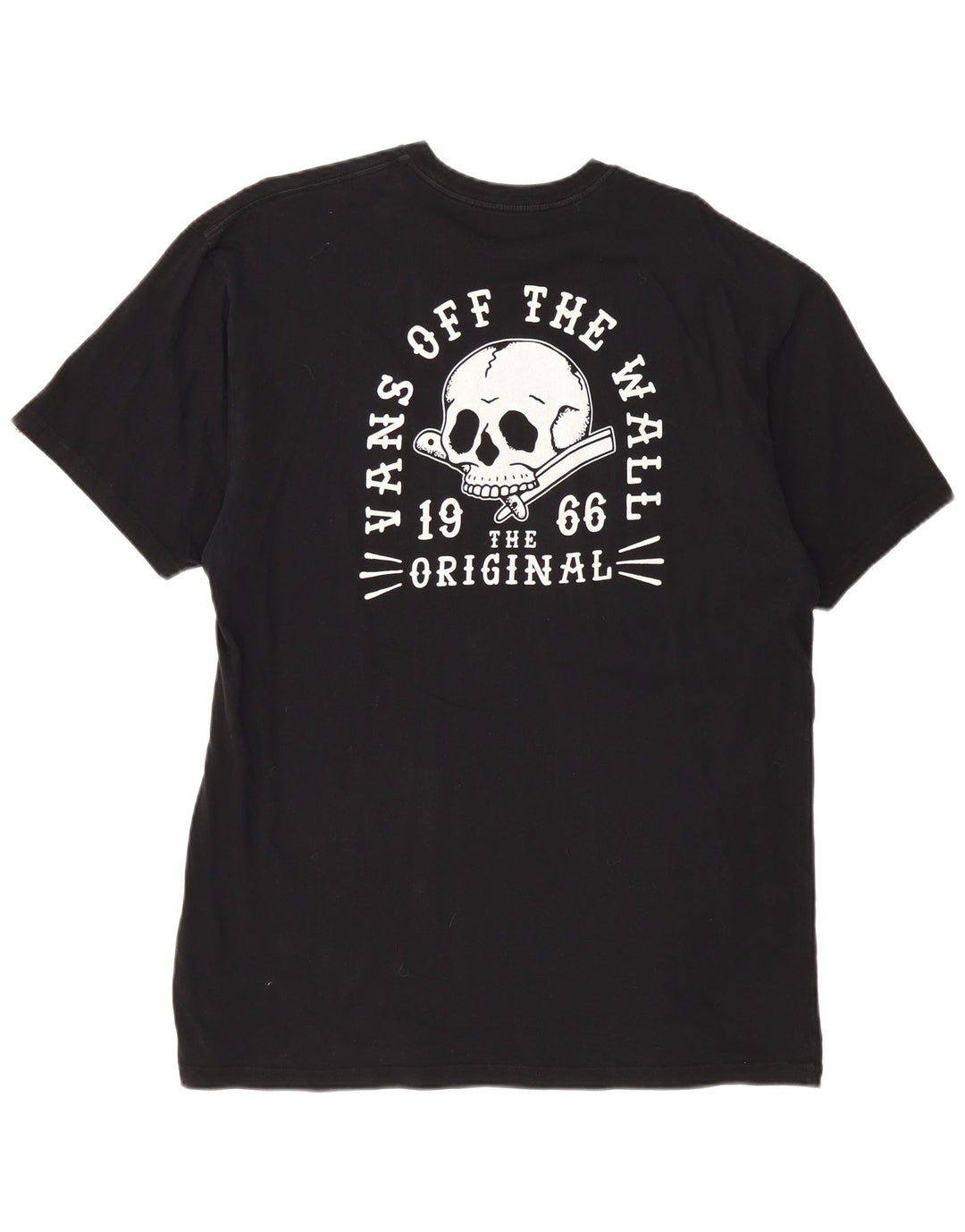 Camiseta masculina VANS Classic Fit Graphic Top XL de algodão preto