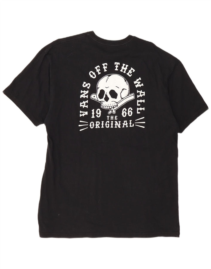 Camiseta masculina VANS Classic Fit Graphic Top XL de algodão preto