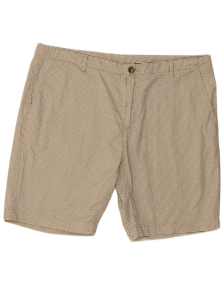 Calvin Klein Mens Chino Shorts W36 Grande Algodão Xadrez Bege