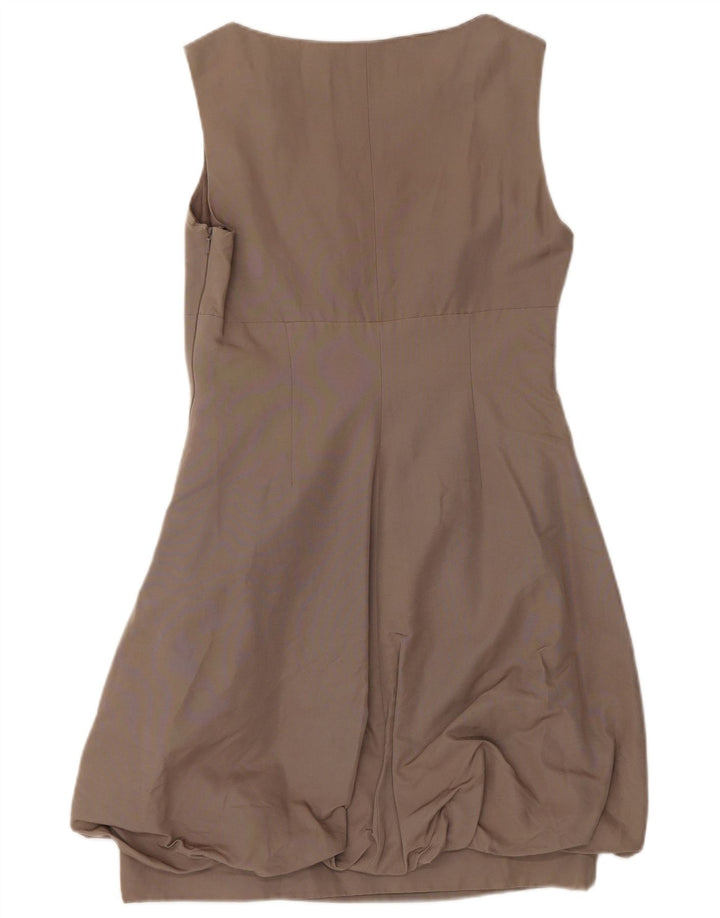 Vestido feminino Coast sem mangas bolha Reino Unido 10 algodão cinza pequeno