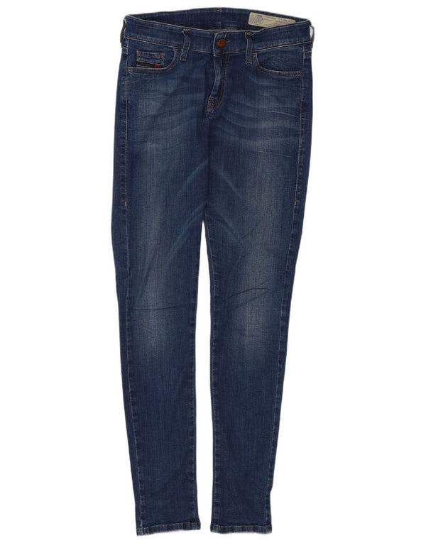 Jeans feminino Diesel Slandy Super Slim Skinny W27 L32 Azul Algodão