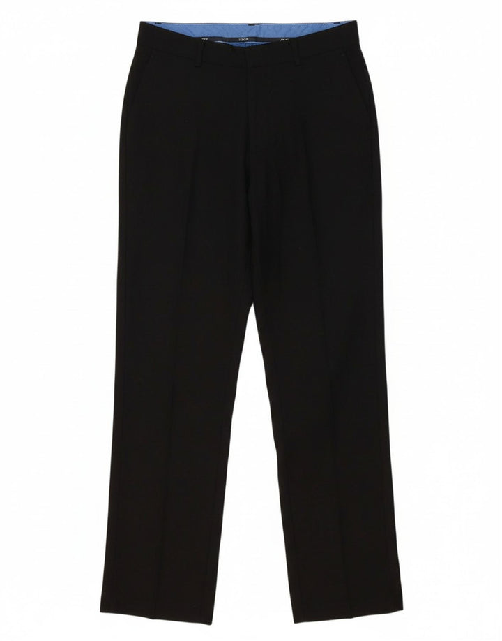 Calça chino reta masculina IZOD W30 L30 preta