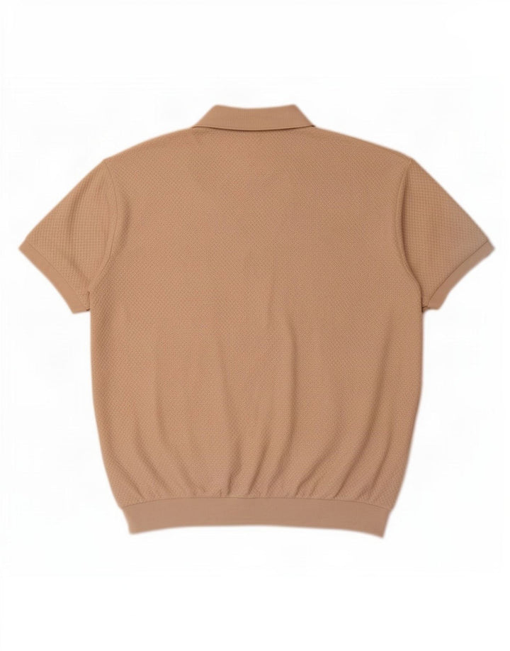 Zara Camisa masculina de manga curta pequena bege