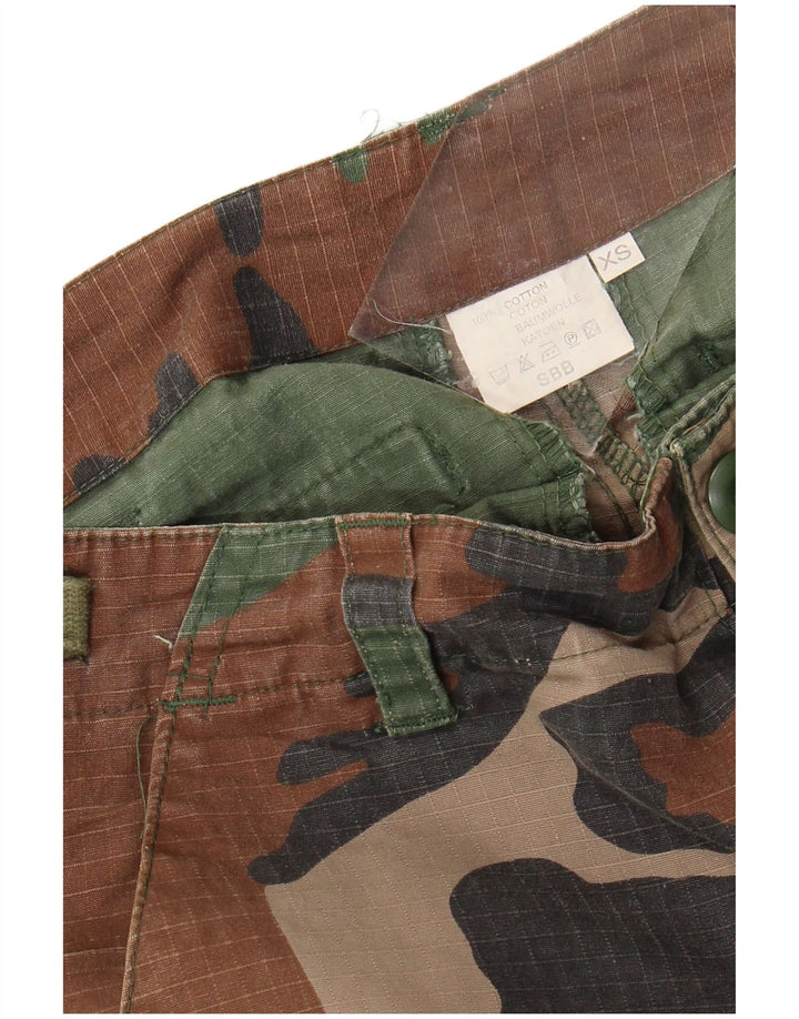Shorts cargo masculino VINTAGE XS W30 algodão camuflado multicolorido