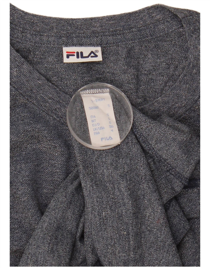 Camiseta masculina Fila grande algodão azul marinho