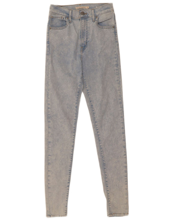 Calça jeans feminina Levi's Mile High Super Skinny W26 L30 azul algodão
