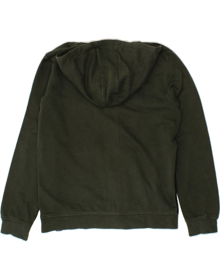 ELLESSE Boys Zip Hoodie Sweater 11-12 Years Green Colourblock Cotton Vintage Ellesse and Second-Hand Ellesse from Messina Hembry 