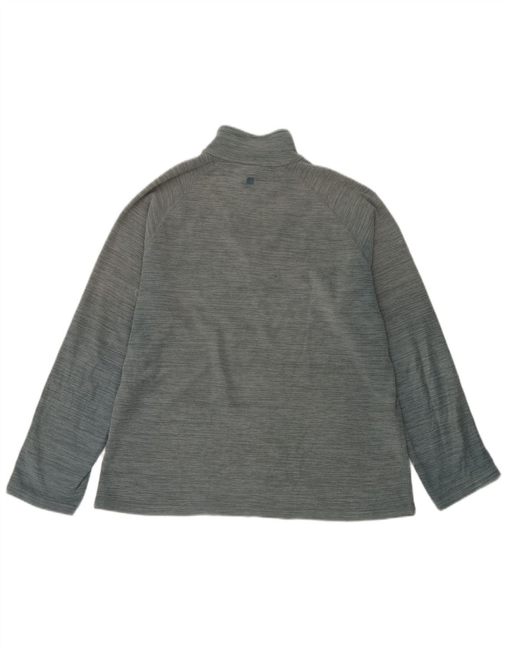 Mountain Warehouse Suéter masculino de lã com zíper e gola média azul
