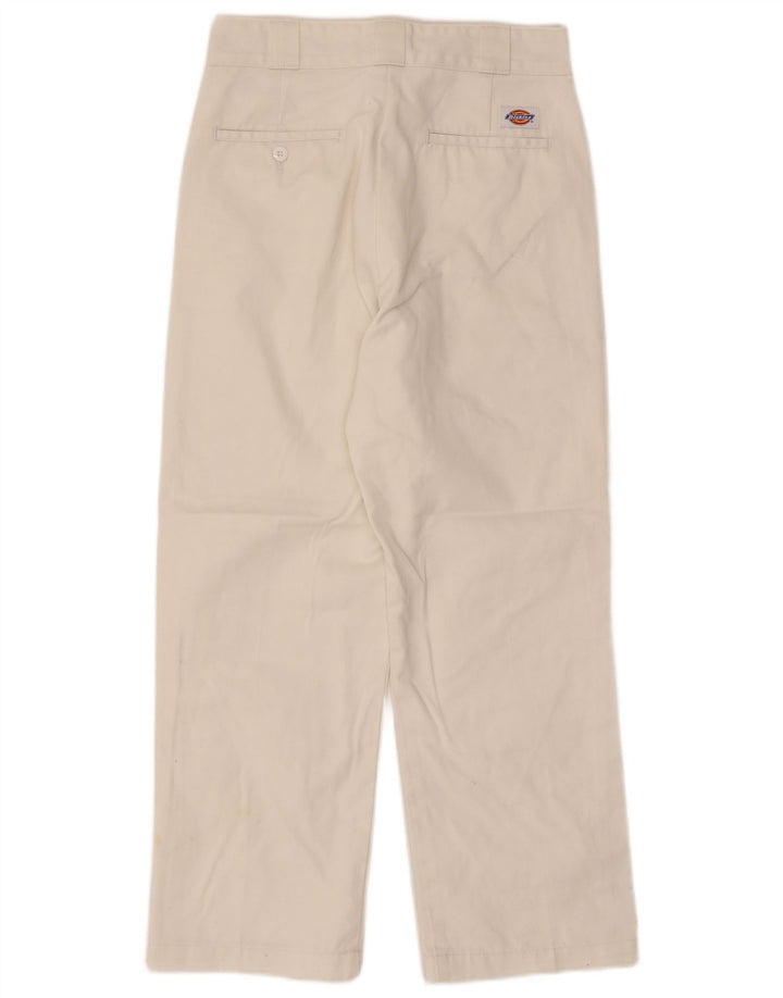 Calça feminina Dickies cintura alta W28 L25 poliéster branco