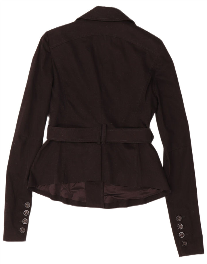 Jaqueta blazer feminina Patrizia Pepe com 2 botões IT 44 algodão preto médio