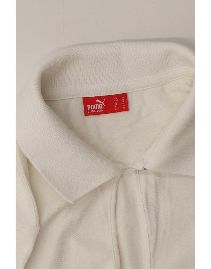 Camisa polo feminina Puma UK 12 médio branco