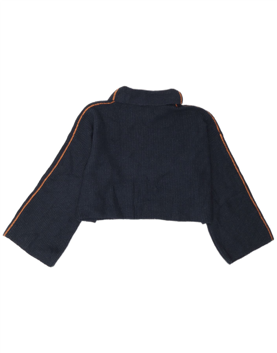Topshop suéter feminino oversized com gola redonda Reino Unido 12 médio azul marinho