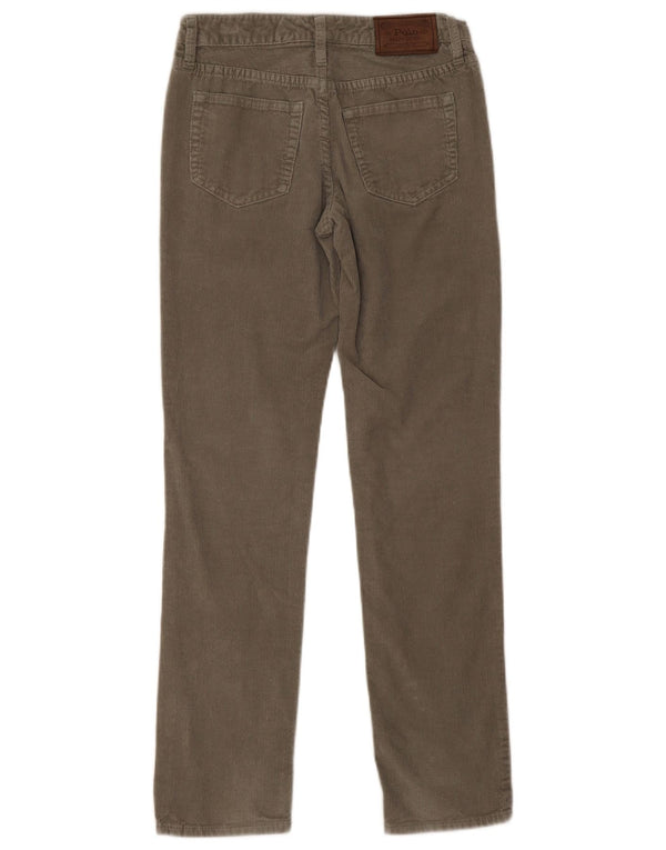 Polo Ralph Lauren Meninos Calças Slim de Veludo 13-14 Anos W26 L28 Caqui