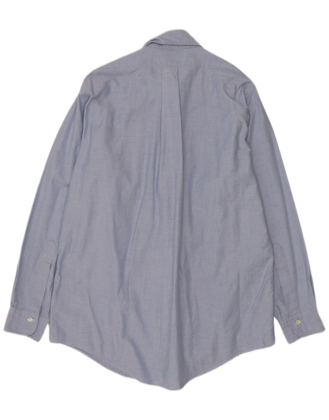 Camisa masculina Brooks Brothers tamanho 15 algodão azul médio