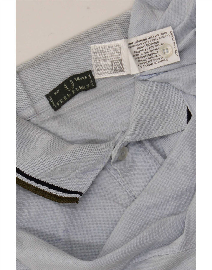 Polo Fred Perry Menino 13-14 Anos Azul Algodão